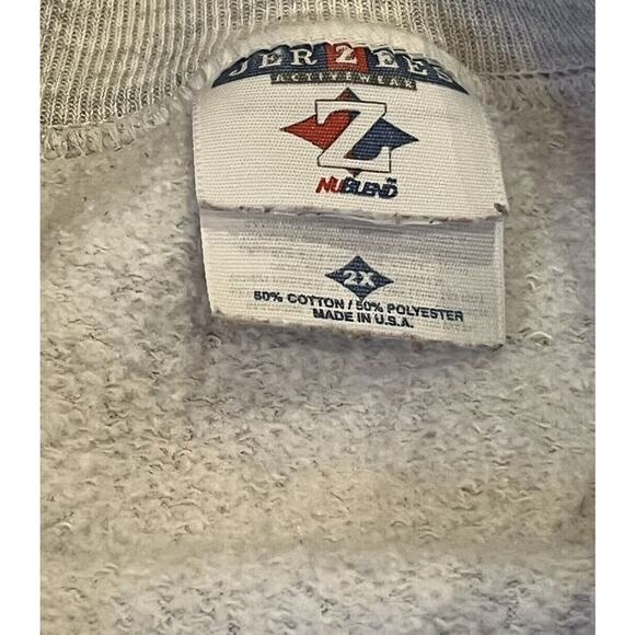 Ladies penguins sweatshirt by Jerzees Gray Size 2X Winter Hats Scarves VTG - Picture 3 of 4